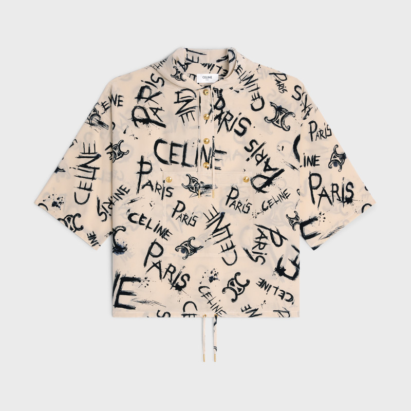 HOODED BLOUSE IN CREPE DE CHINE 1