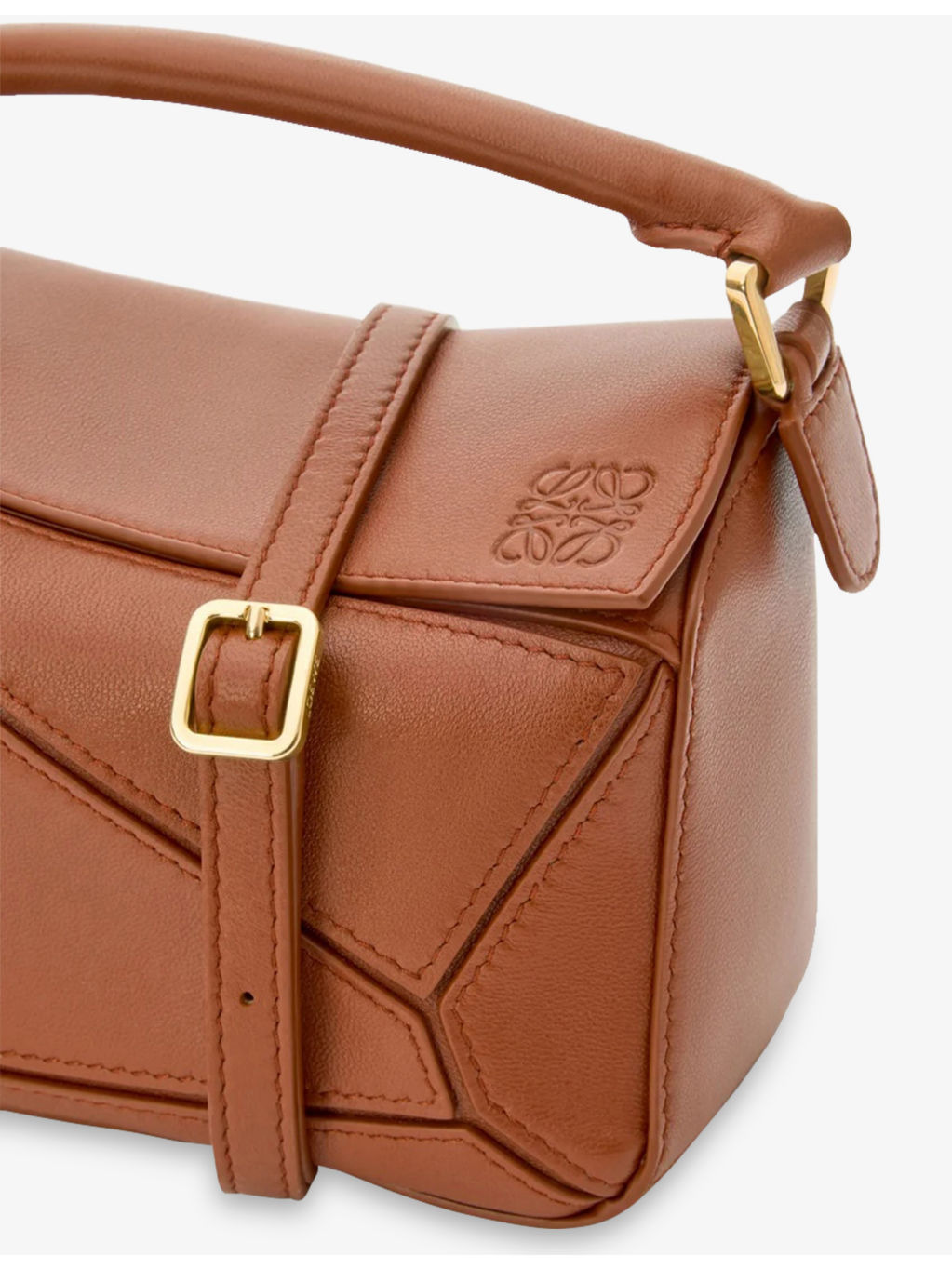 Featherlight Puzzle Mini Leather Top-Handle Bag - 8