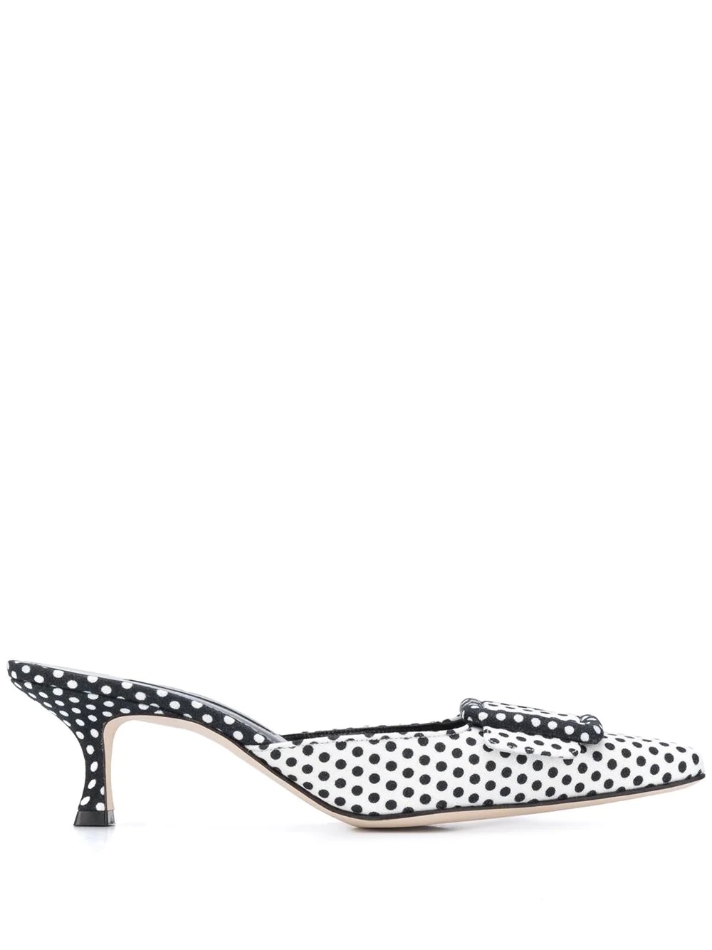 Maysale 50mm polka dot print pumps - 1