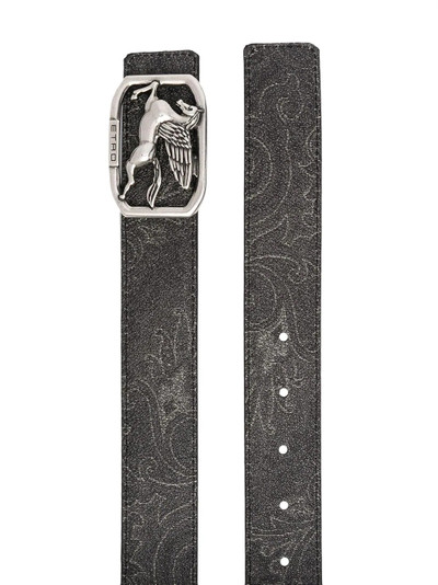 Etro Pegasus buckle belt outlook