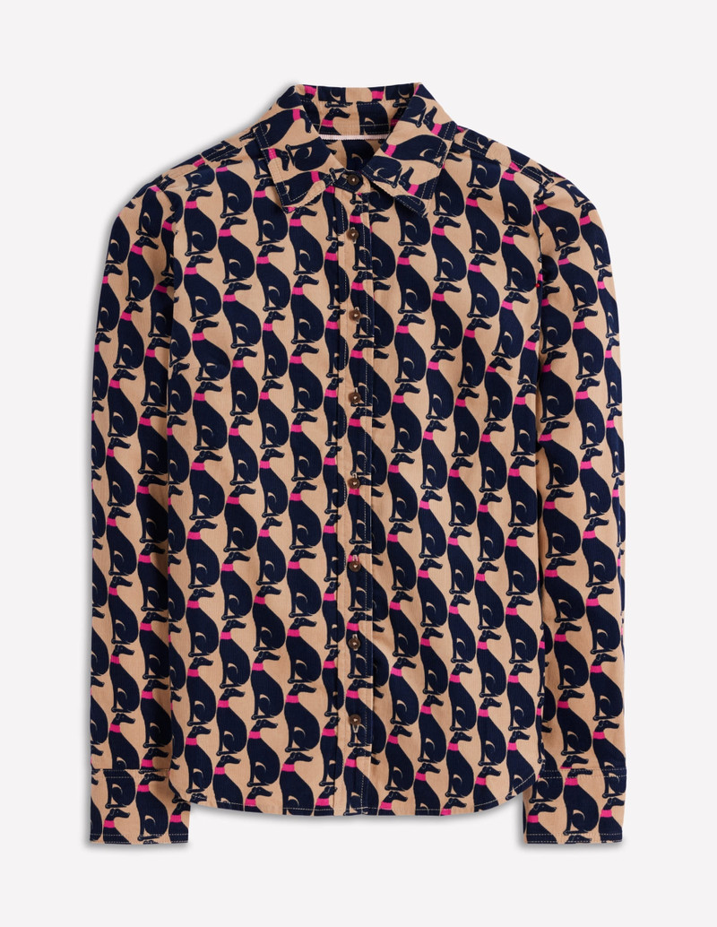 Sienna Cord Shirt-Safari, Cosy Greyhound 1