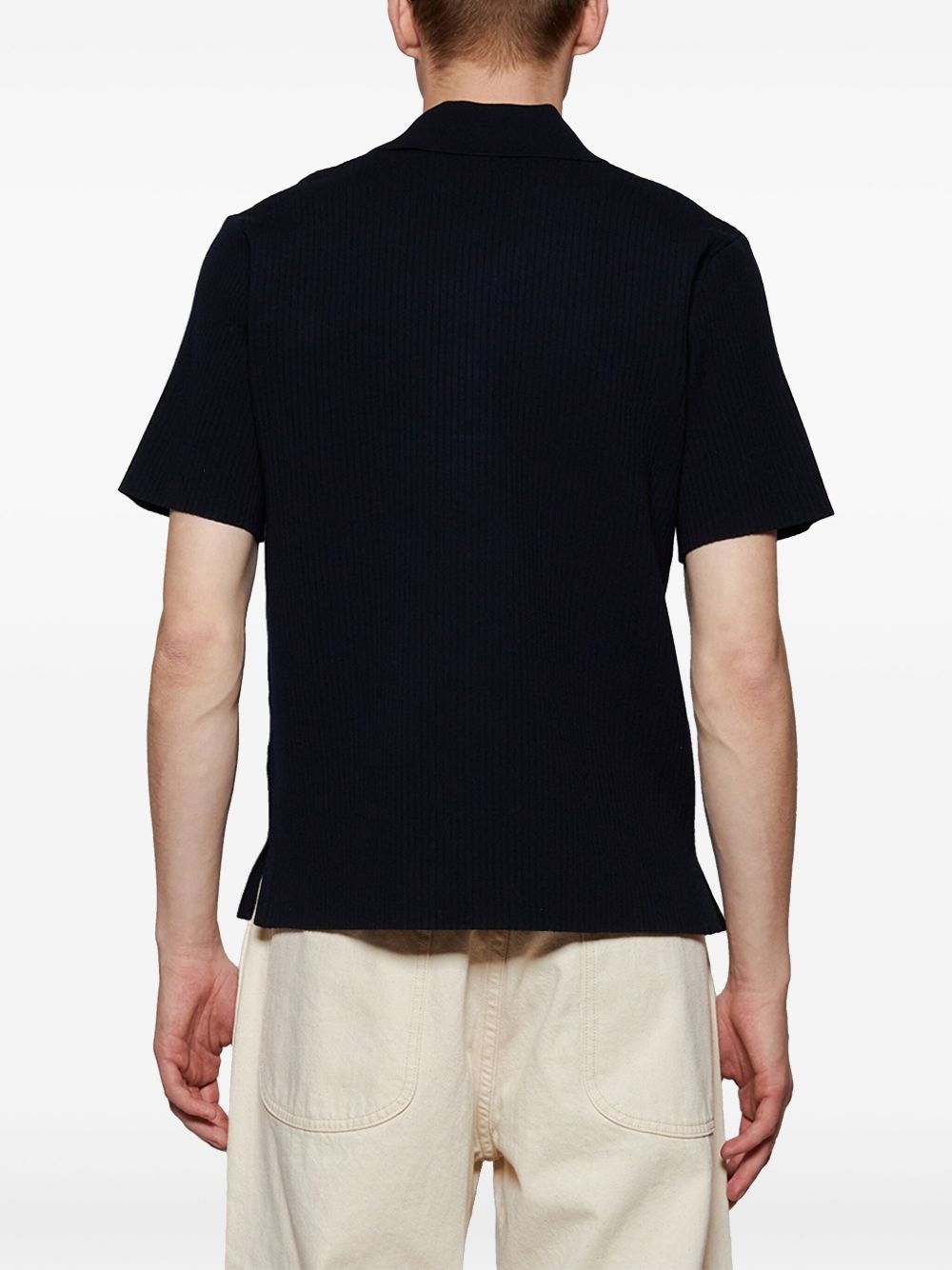 knitted polo shirt - 5