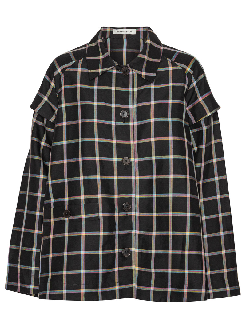 COVER COAT - BLACK CHECKS 1