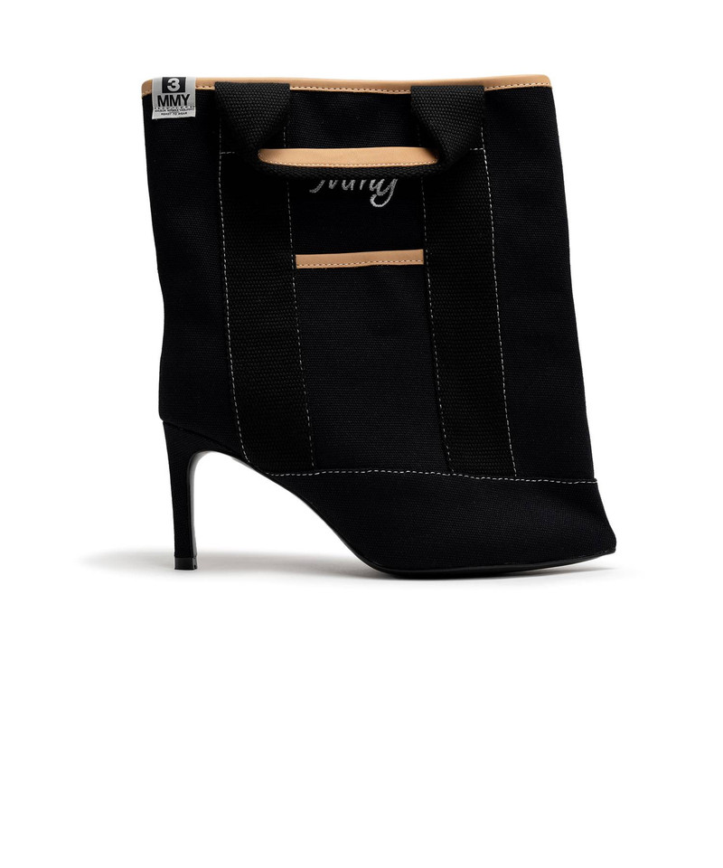 Tote Bag Detail Pin Heel Boots 10