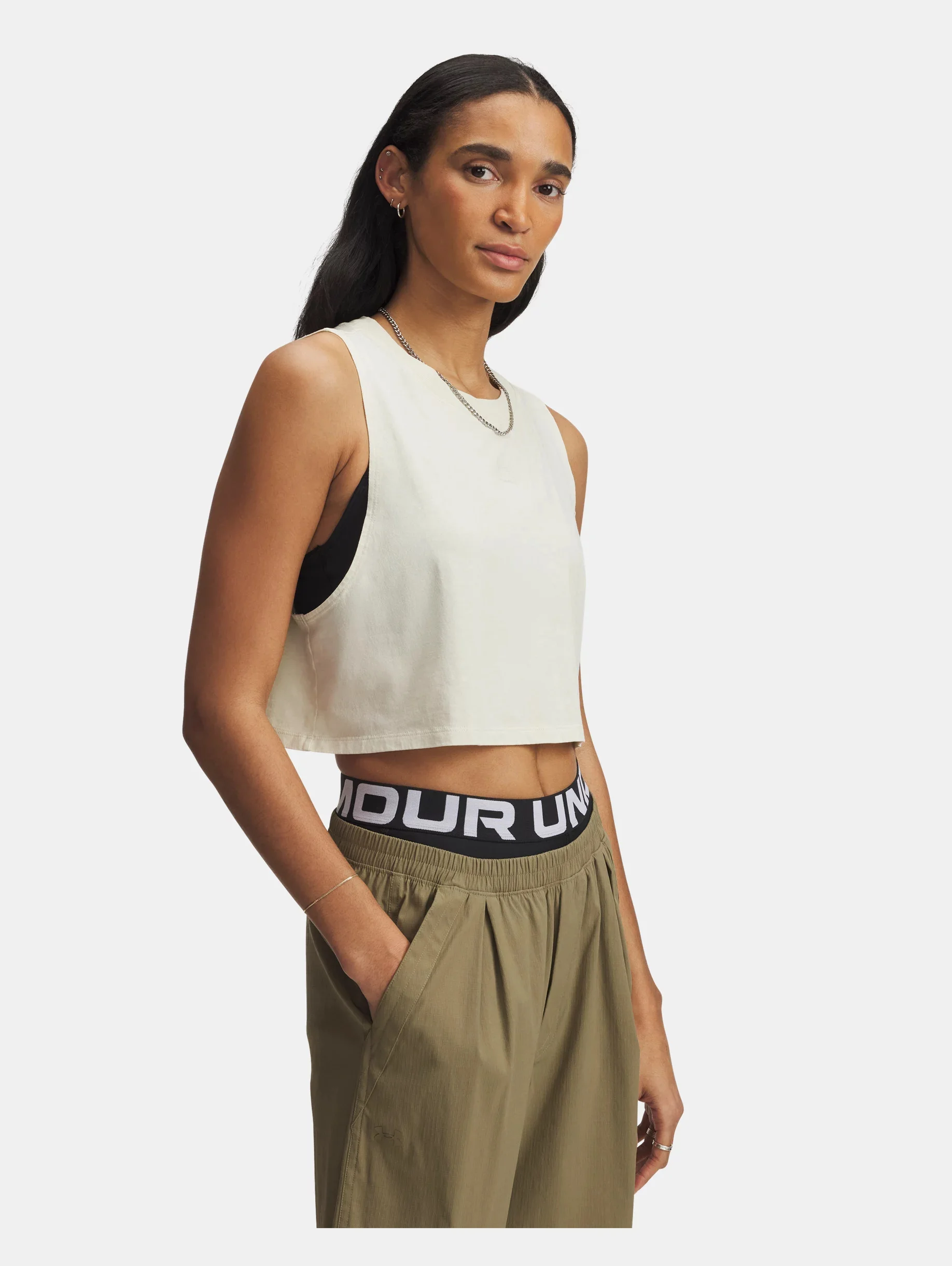 Women's UA Wash Crop Tank - 1