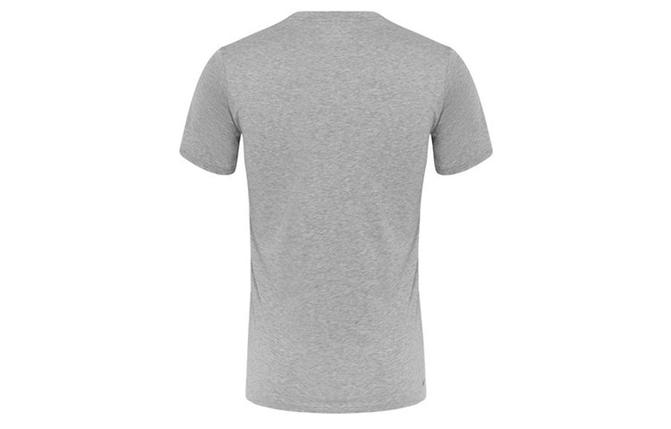 New Balance Men's New Balance Knit Tops Round Neck Breathable Sweat-Wicking Short Sleeve Gray AMT730 - 2