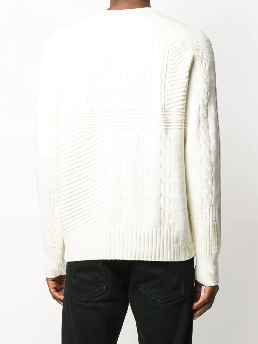 cable-knit skull jumper - 4