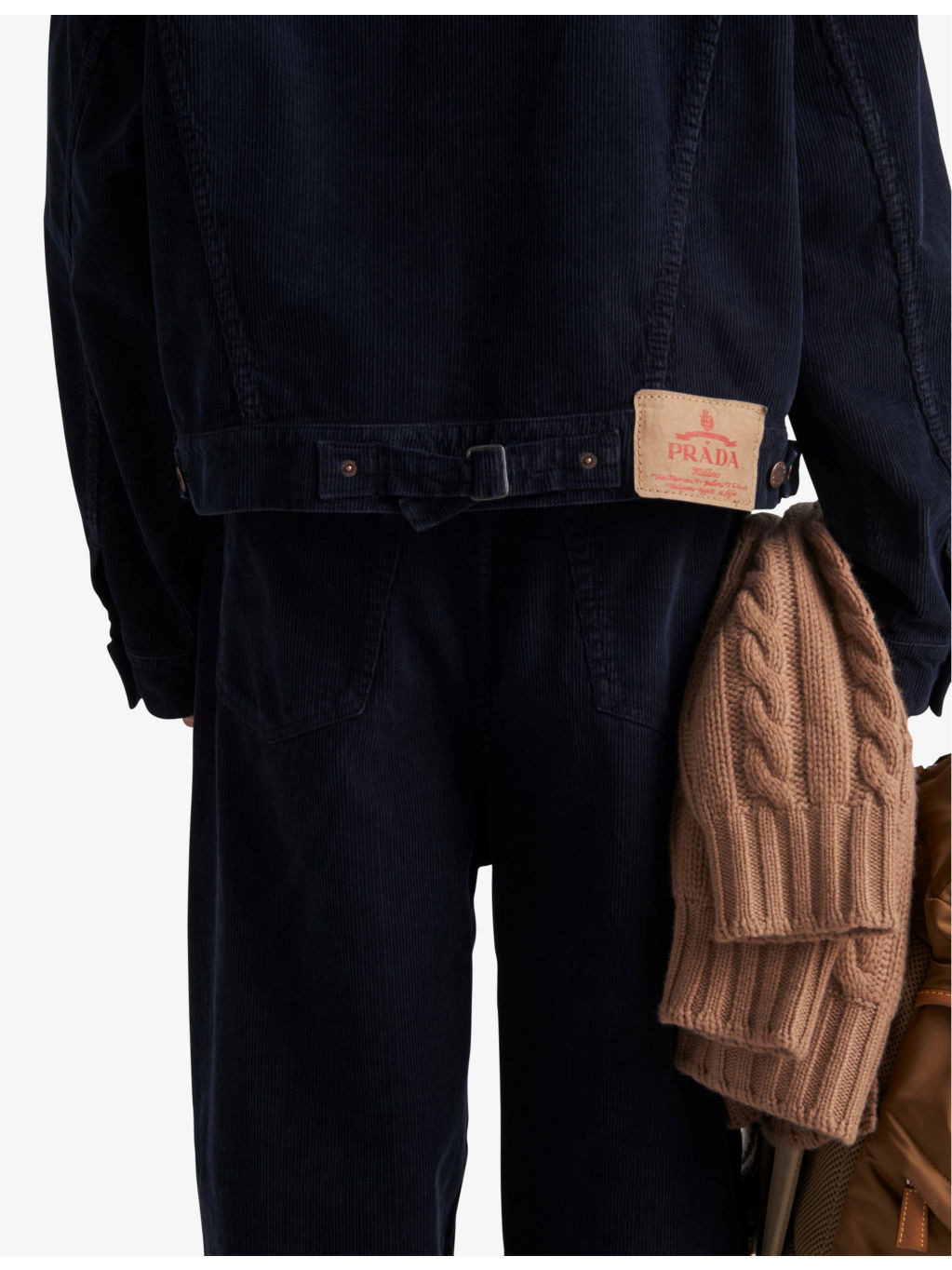 Logo-badge regular-fit corduroy jacket - 5