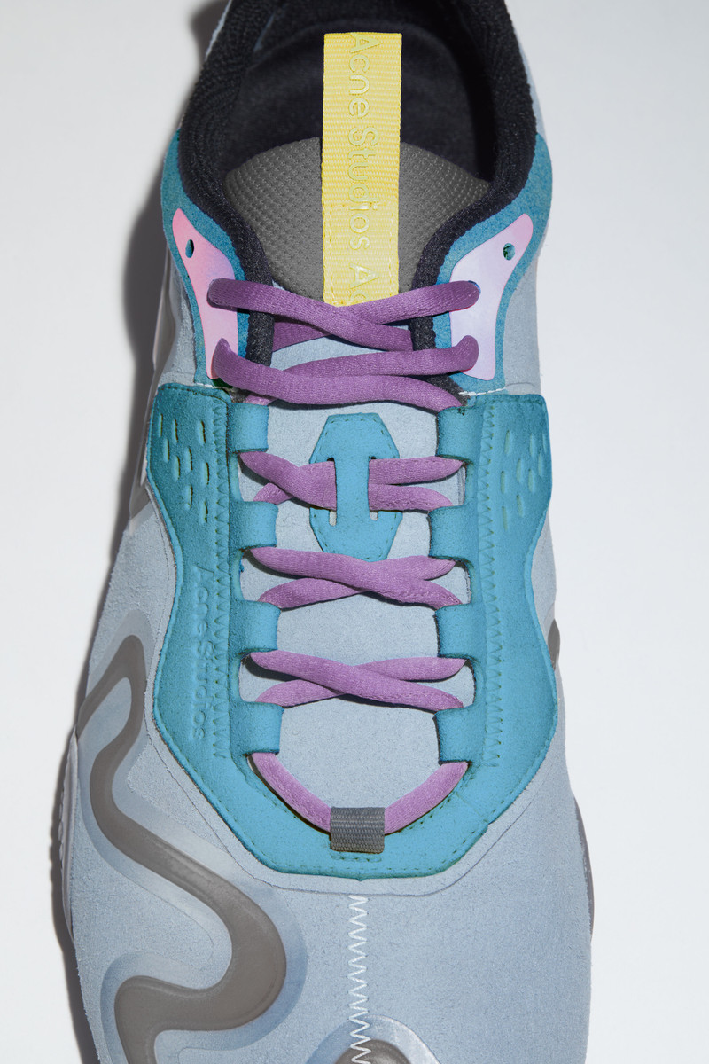 Lace-up sneakers - Multi blue 5