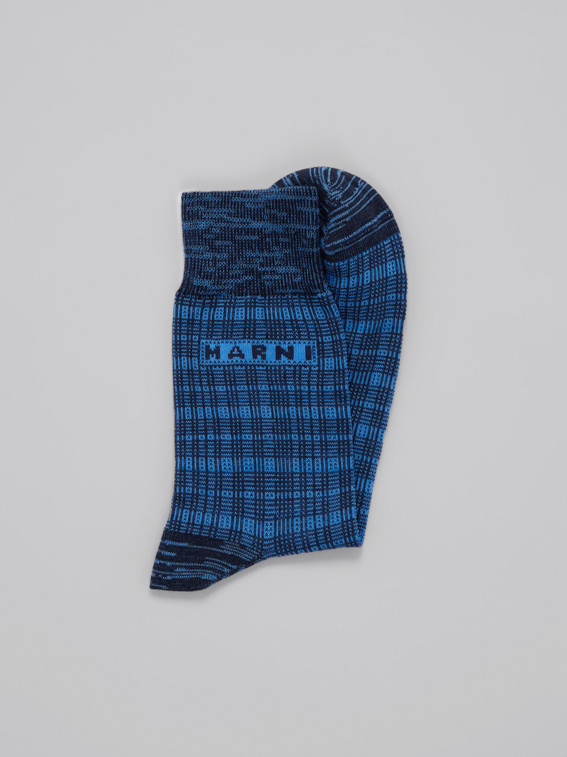 Marni BLUE SOCKS WITH LOGO INLAY outlook