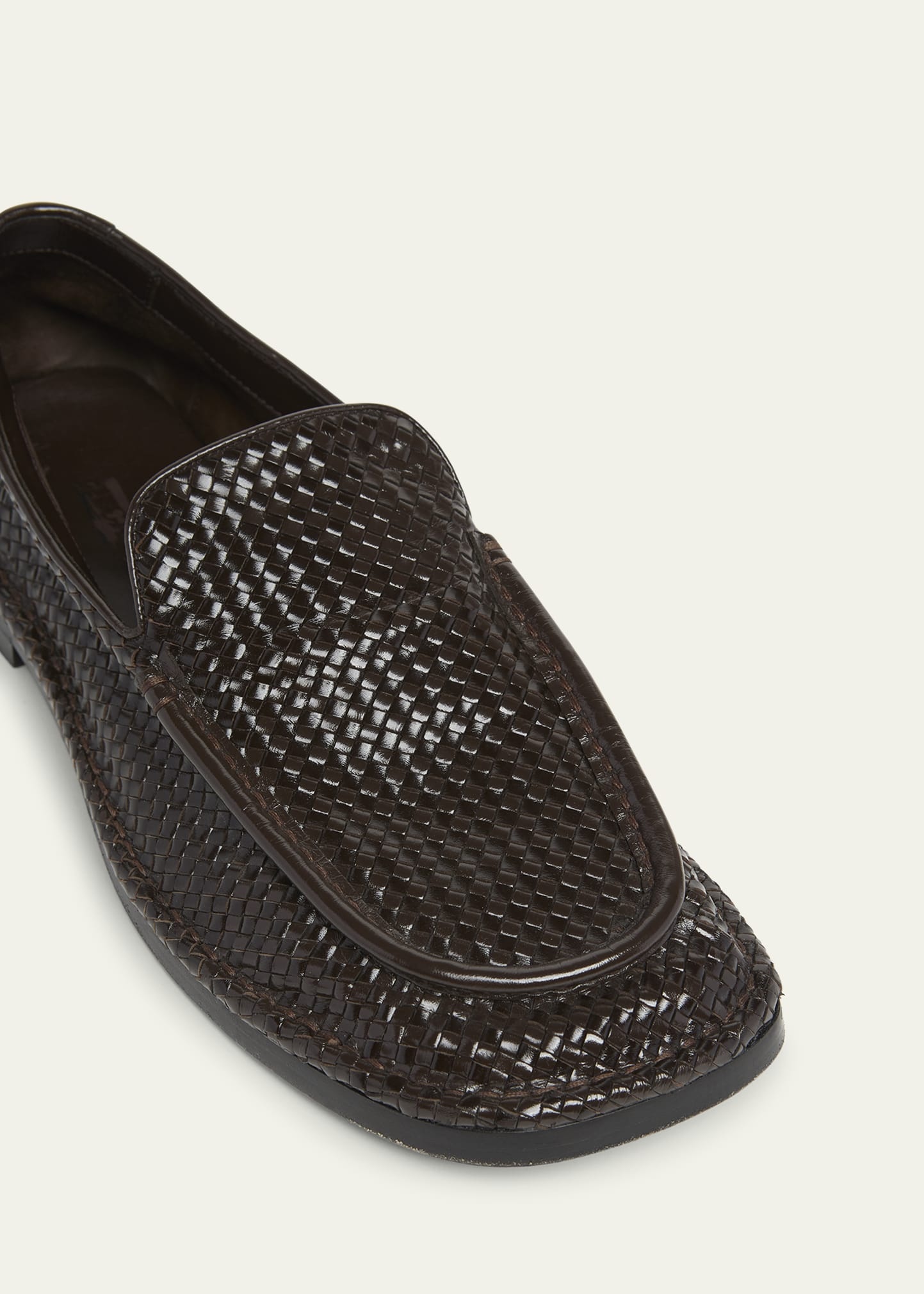 Men's Daddy Intrecciato Leather Loafers - 6