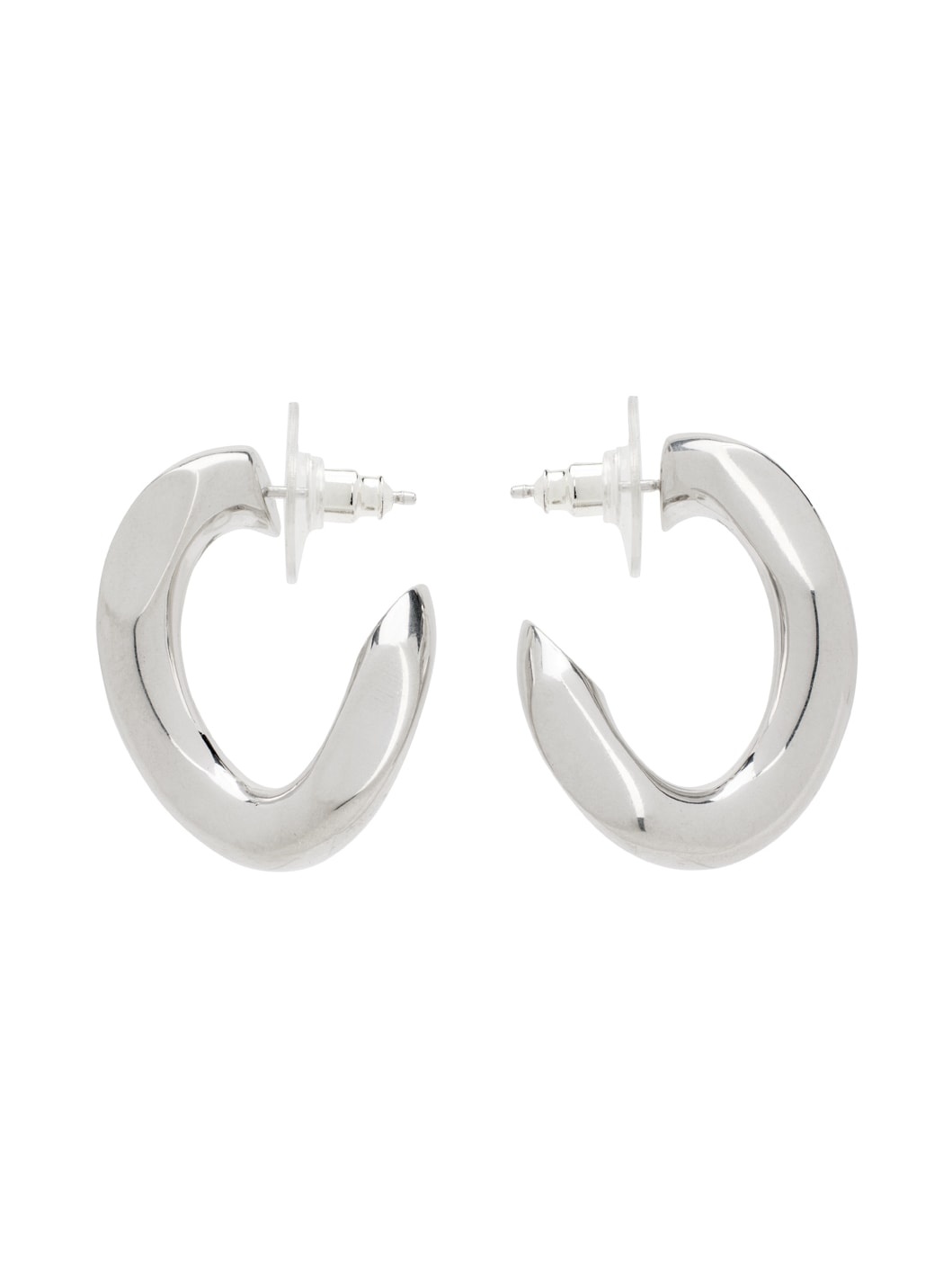 Silver Links Earrings - 1