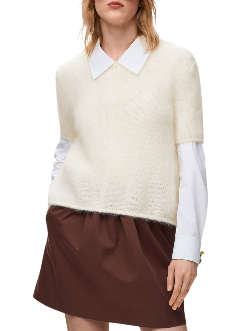 Loewe Women Mohair Blend Short-Sleeved Sweater - 3