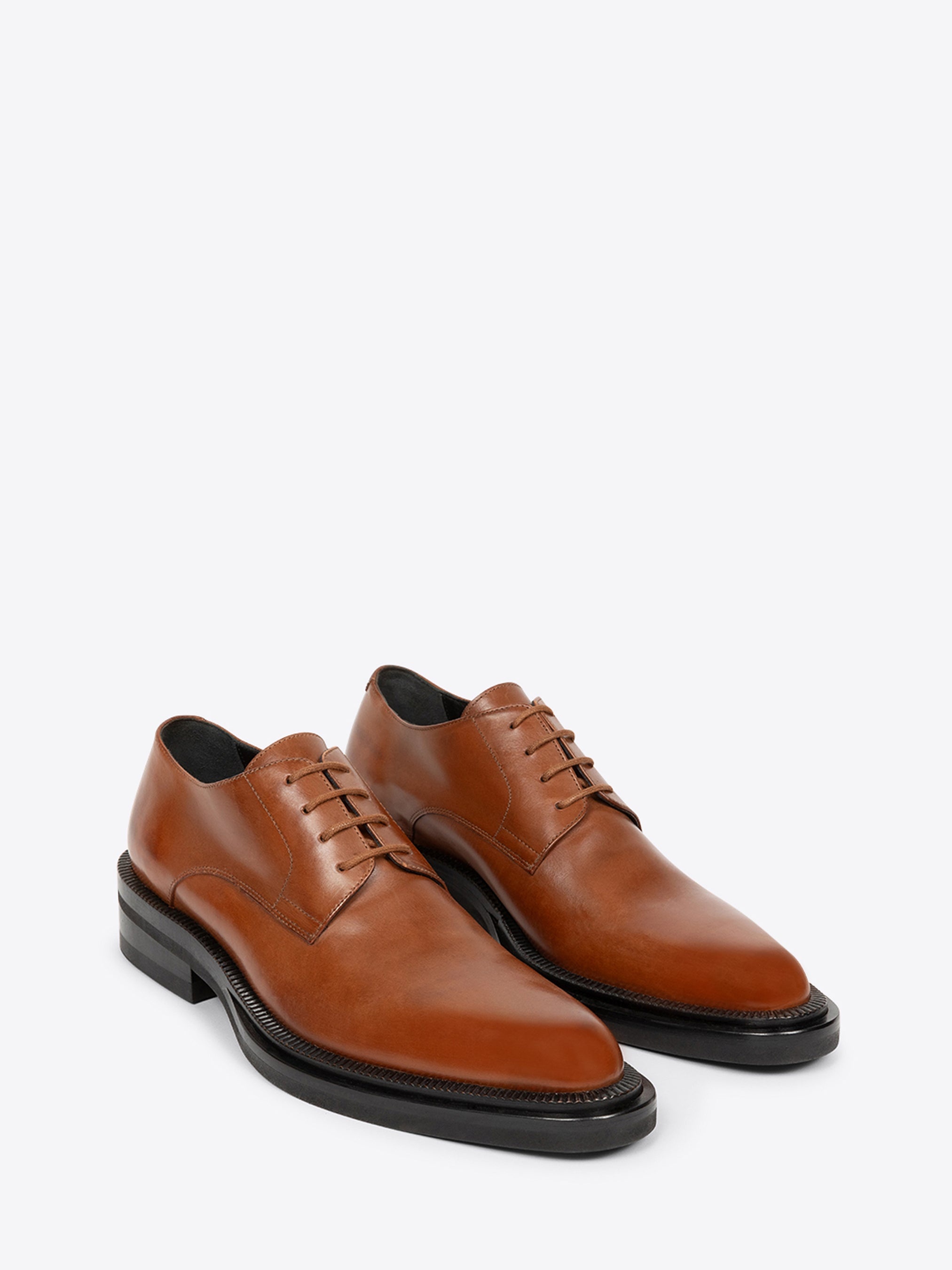 LEATHER DERBY SHOES - 3