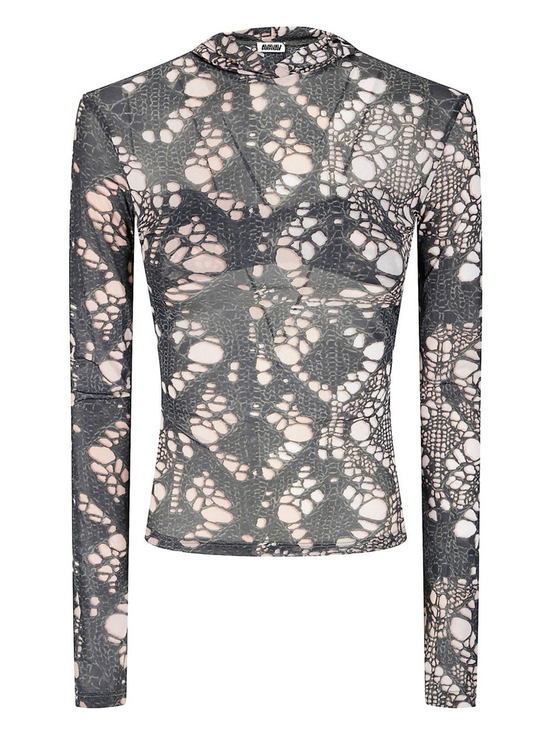 AVAVAV hooded distressed top outlook