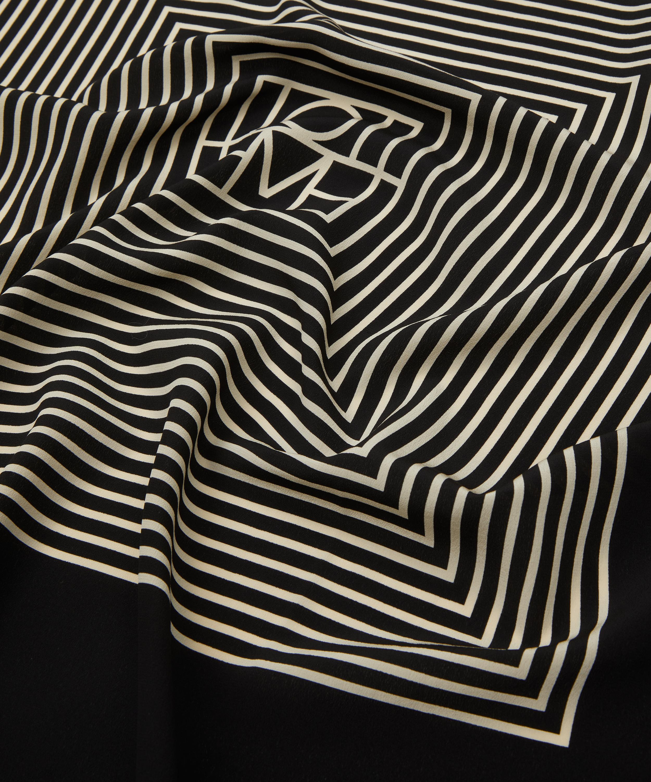 Centred Monogram Silk Scarf - 4