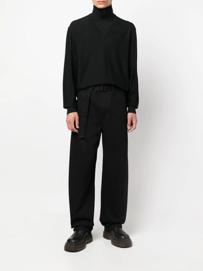 Lemaire buttoned-up roll neck jumper outlook