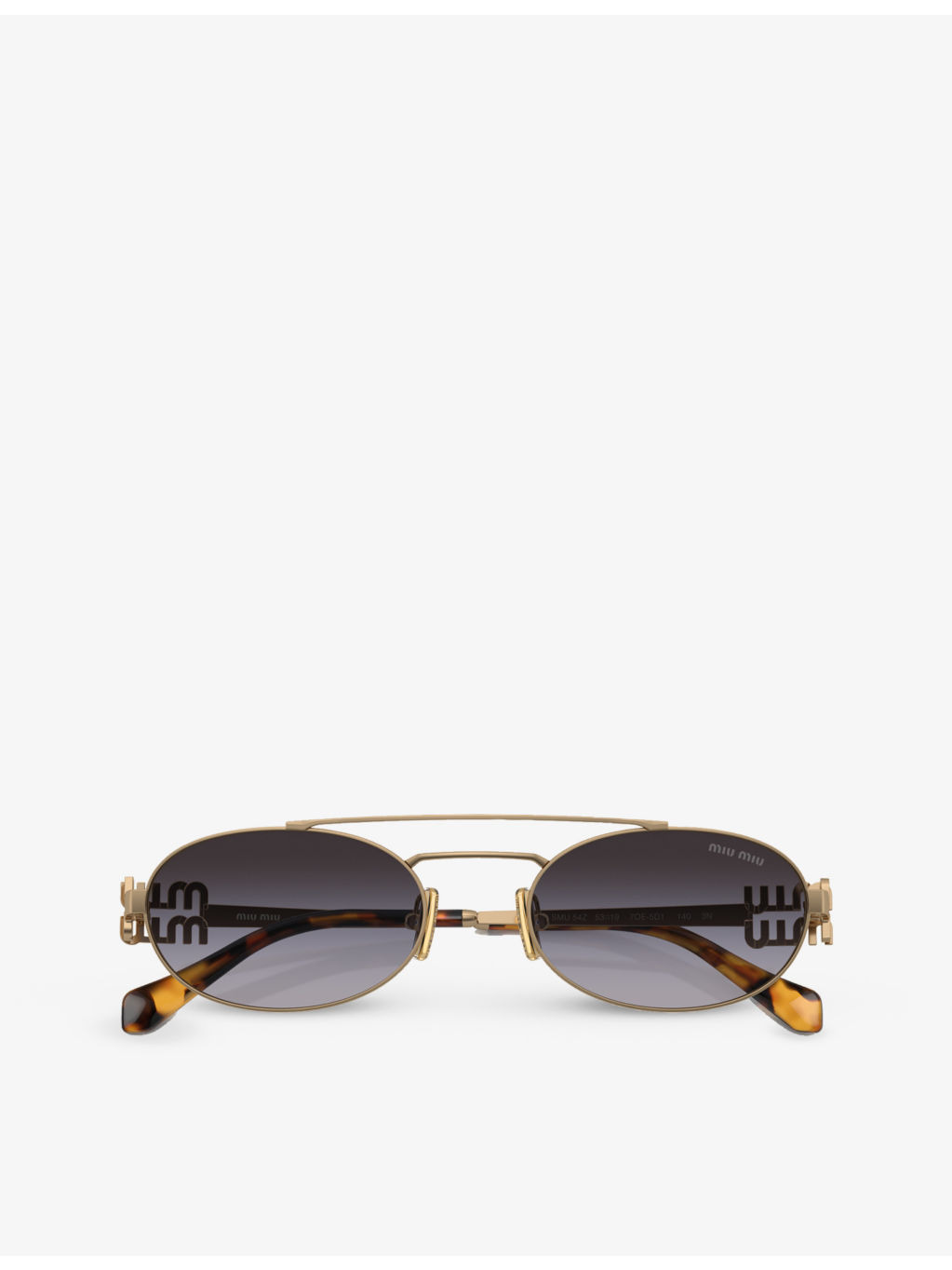 MU 54ZS oval-frame metal sunglasses - 5