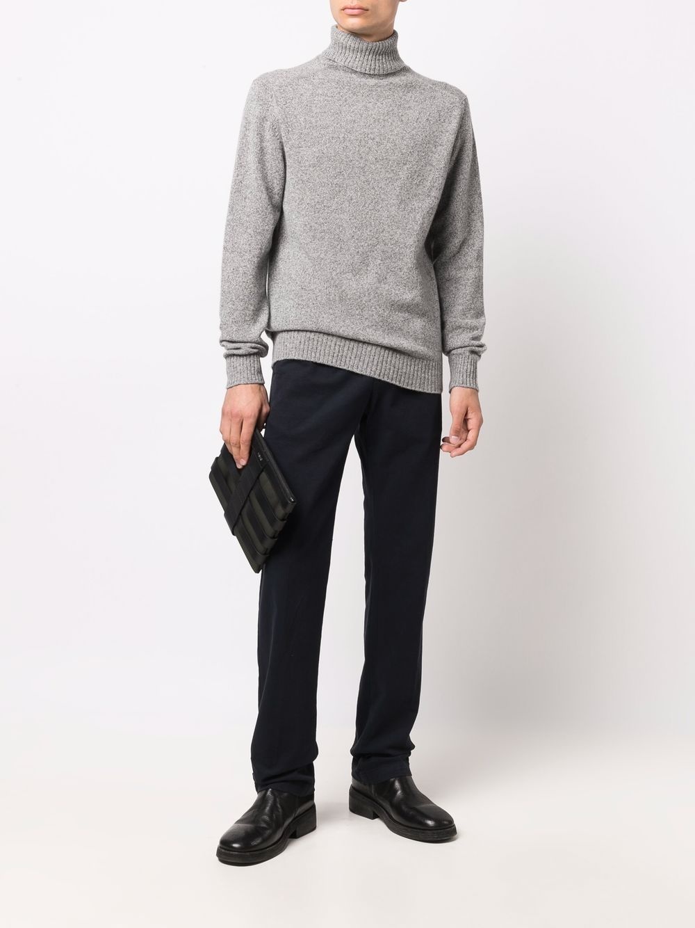 mid-rise straight-leg trousers - 2