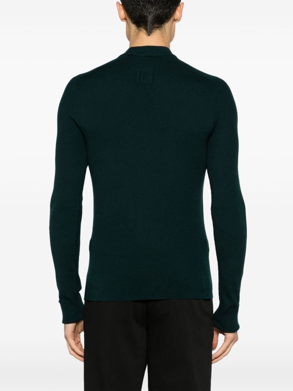 mock-neck merino jumper - 4