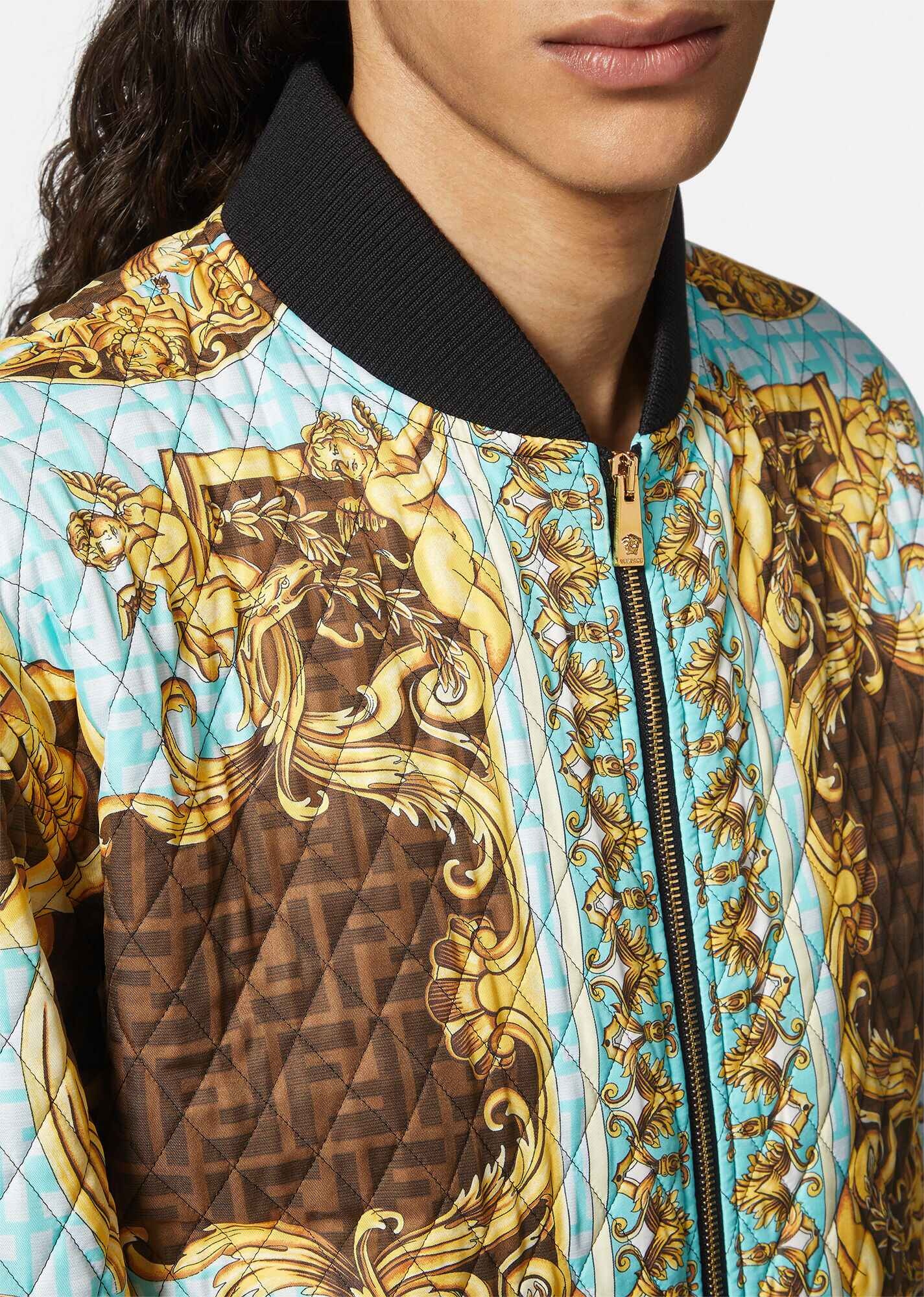 Fendace Gold Baroque Quilted Jacket - 5