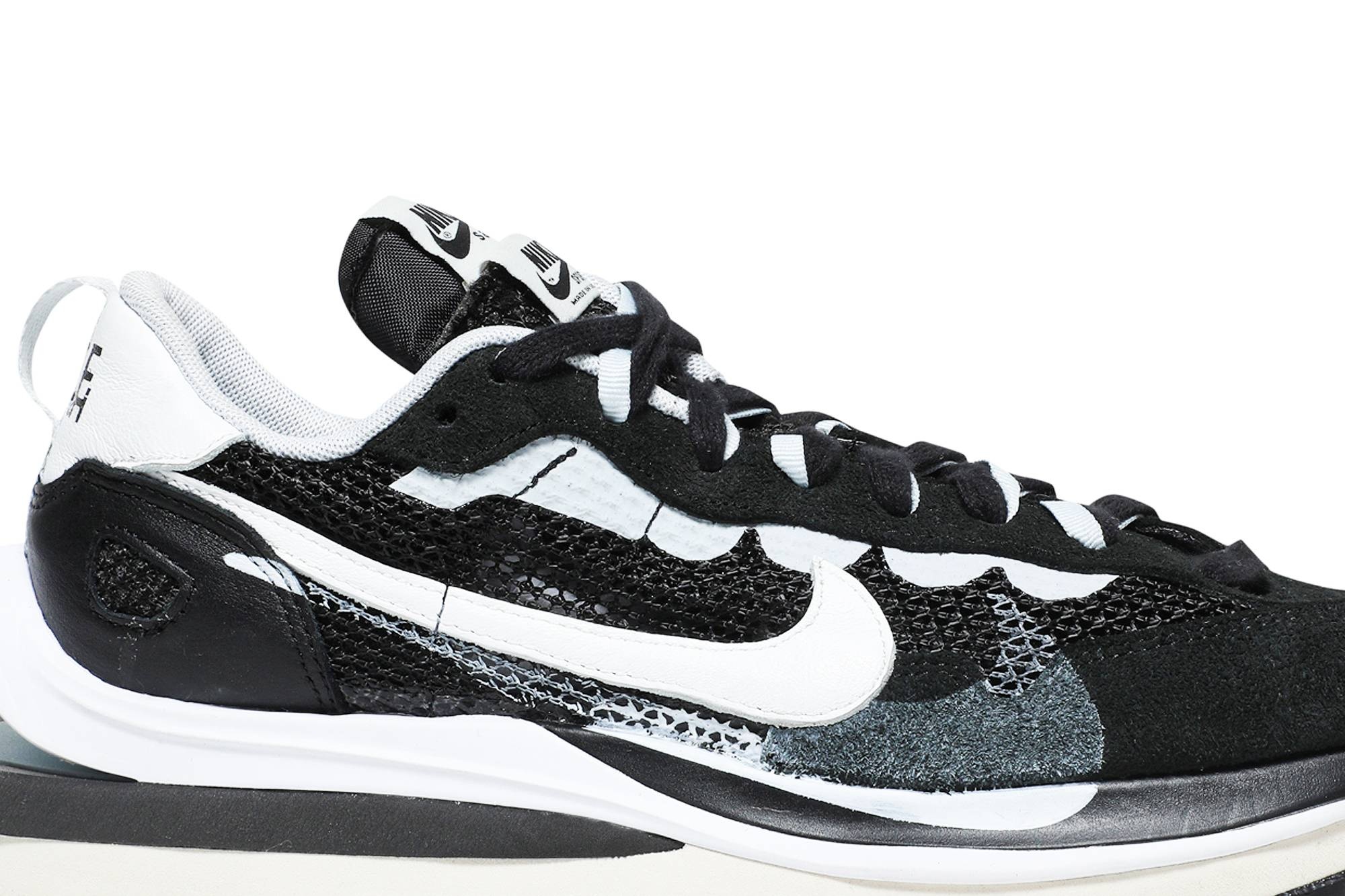 sacai x VaporWaffle 'Black White' - 2