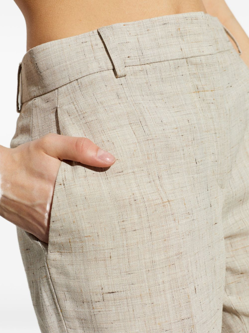 slub-texture tailored trousers 5