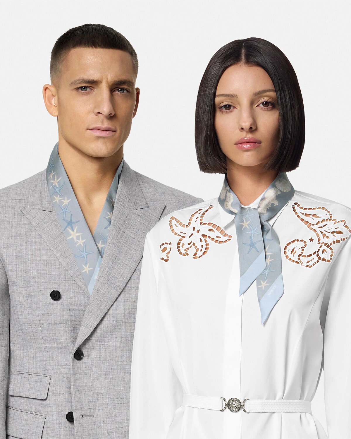Barocco Sea Silk Scarf Tie - 3