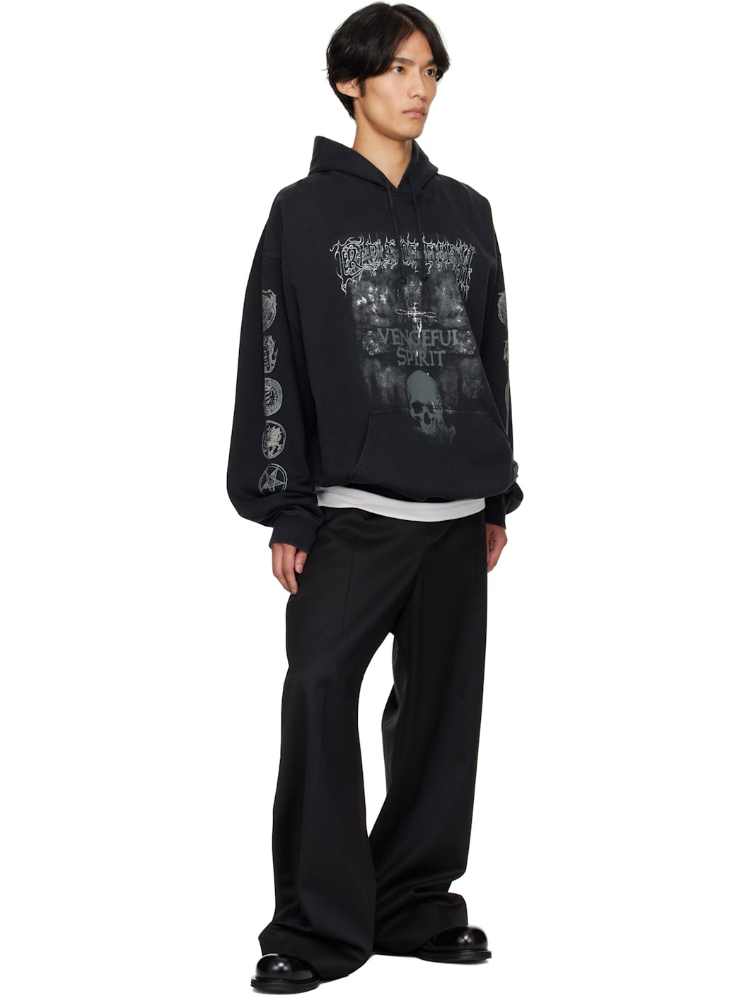 Black Cradle of Filth 'Vengeful Spirit' Oversized Hoodie - 4