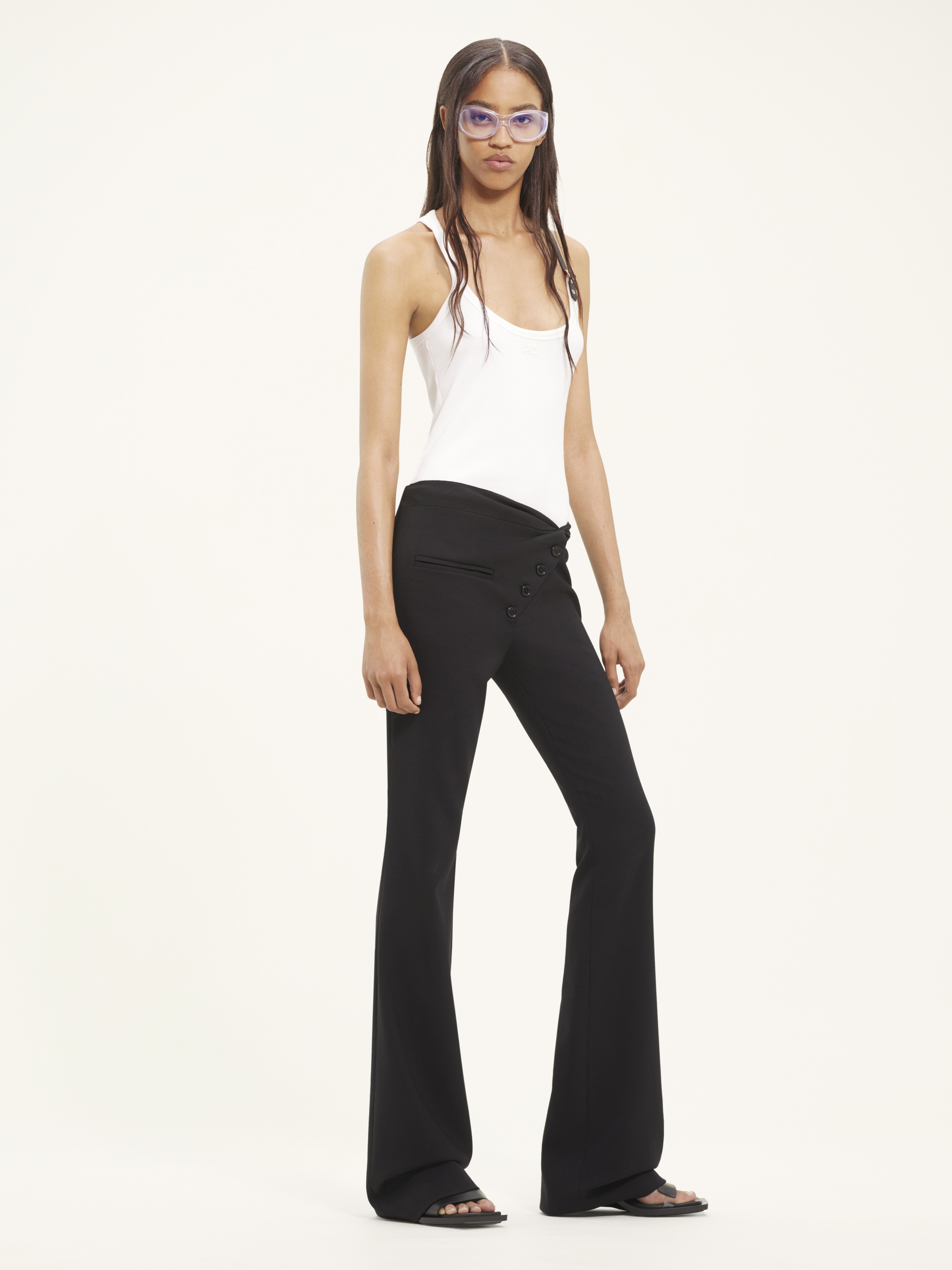 TWIST TAILORED WOOL PANTS - 3