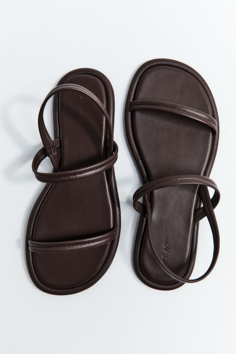 Fine Strap Sandal - Chocolate - 3