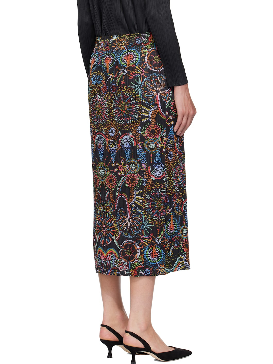 Black Light Festival Midi Skirt - 3