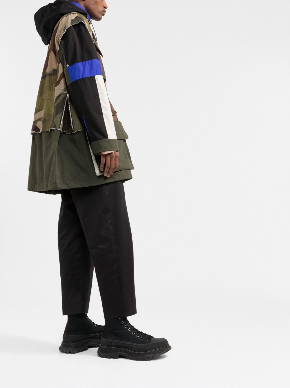 camouflage-print hooded coat - 4