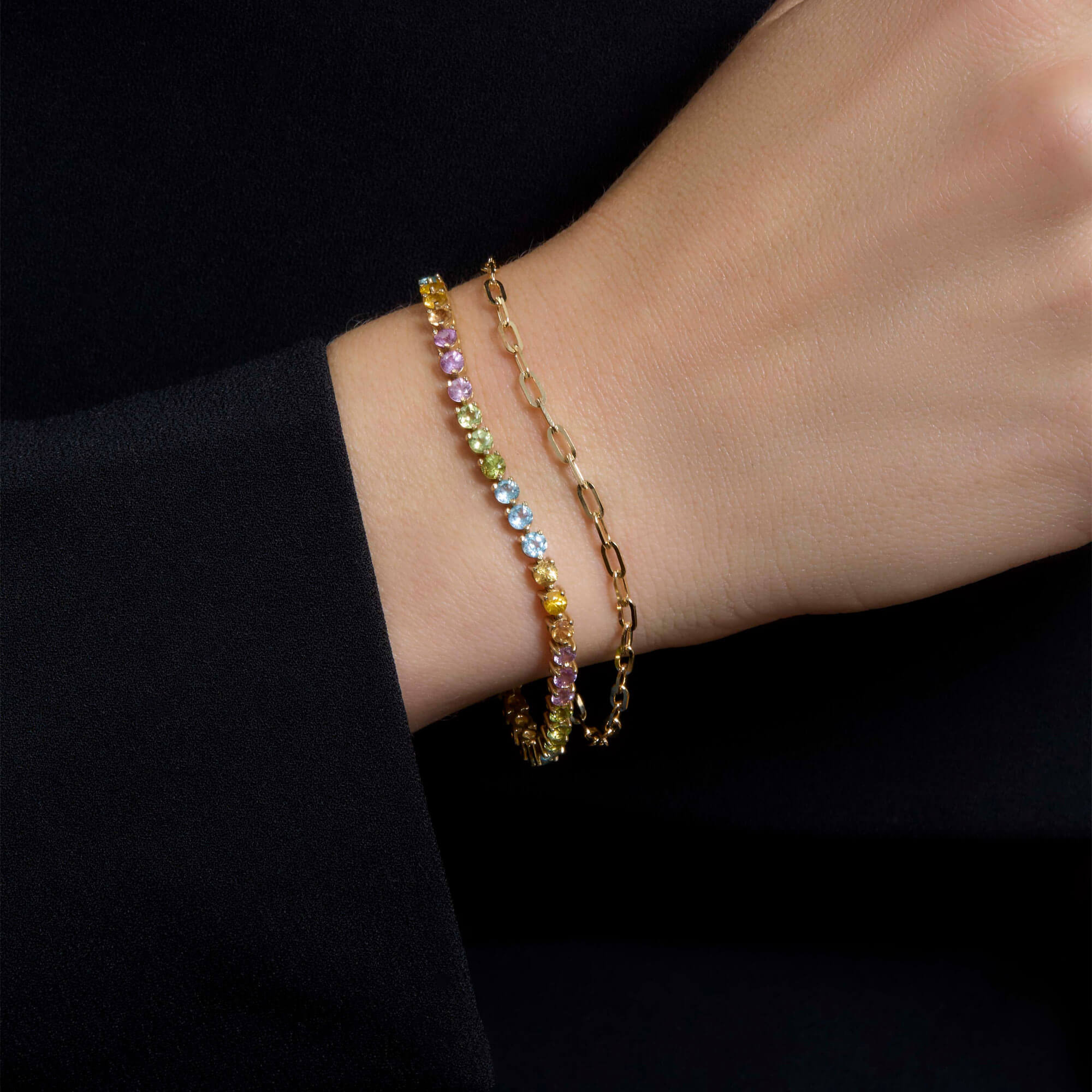 Rainbow Bright Tennis Bracelet - 5
