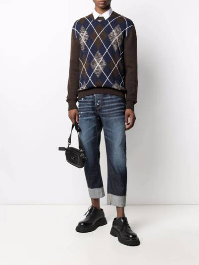 DSQUARED2 cropped straight-leg jeans outlook