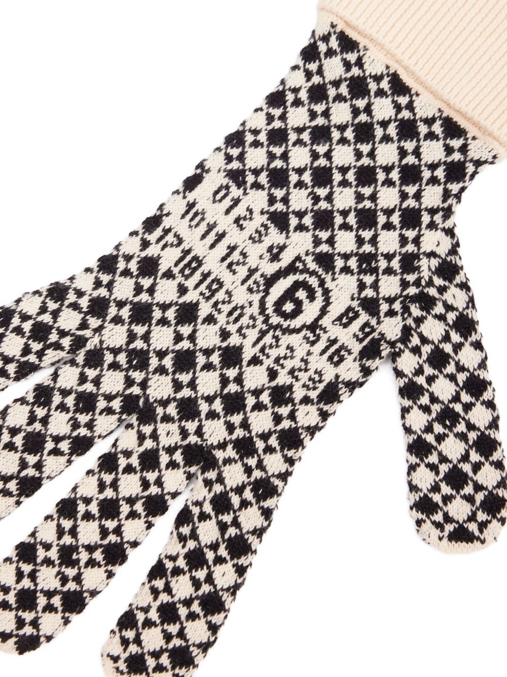 intarsia-knit gloves - 4