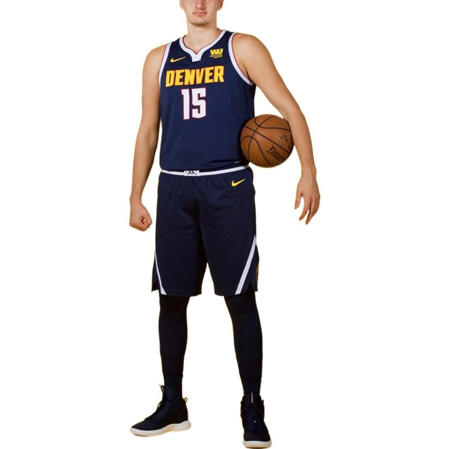 Nike NBA Basketball Sports Jersey Vest Denver Nuggets Jokic 15 Navy Blue Dark blue CW3663-420 - 3
