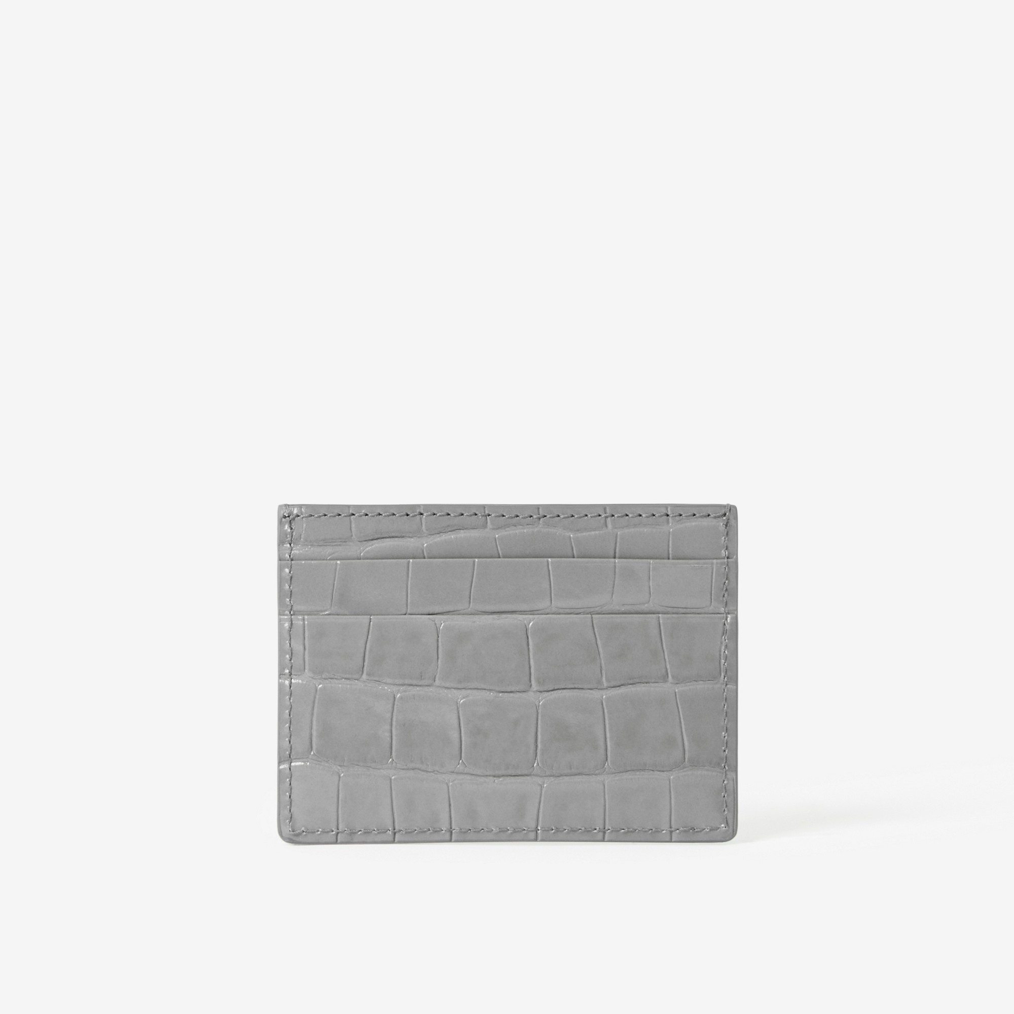 Embossed Leather TB Card Case - 3