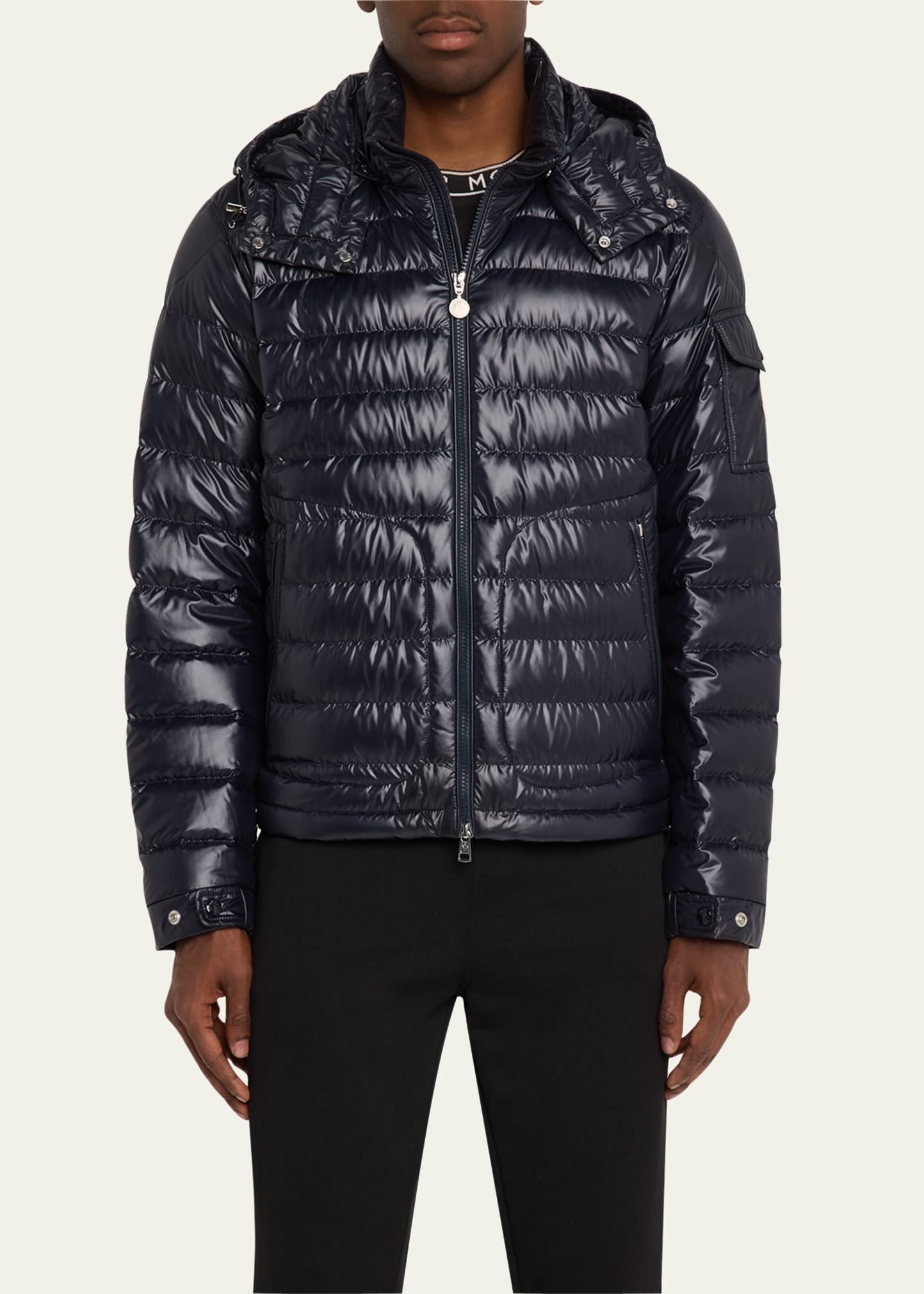 Men's Lauros Hooded Short Down Jacket - 4
