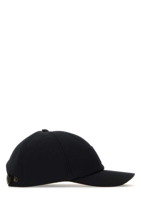 Black cotton baseball cap - 2