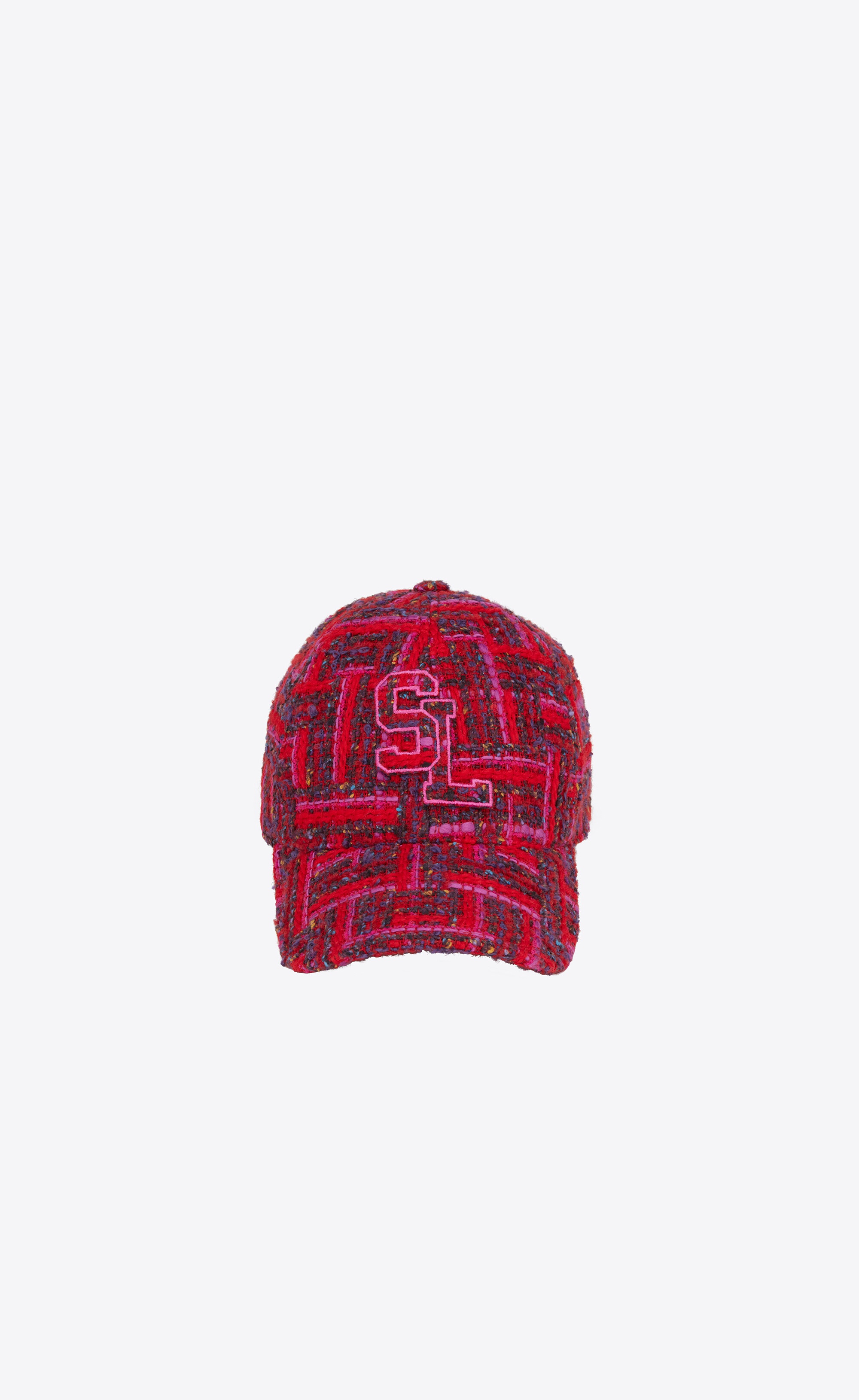 sl baseball cap in checked tweed wool - 1