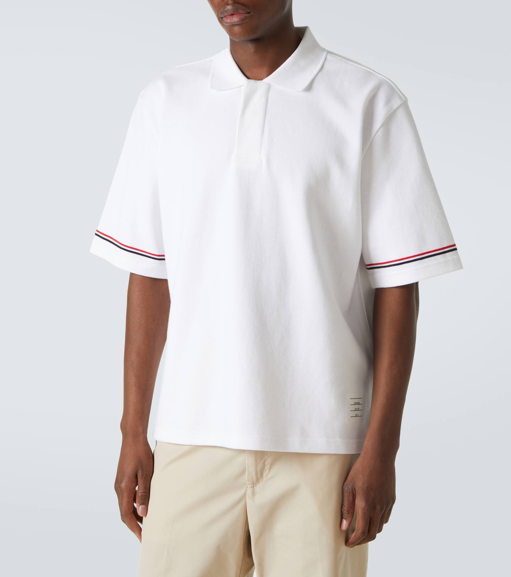 RWB Stripe cotton polo shirt - 3