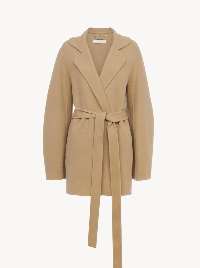 Chloé SHORT BELTED COAT outlook