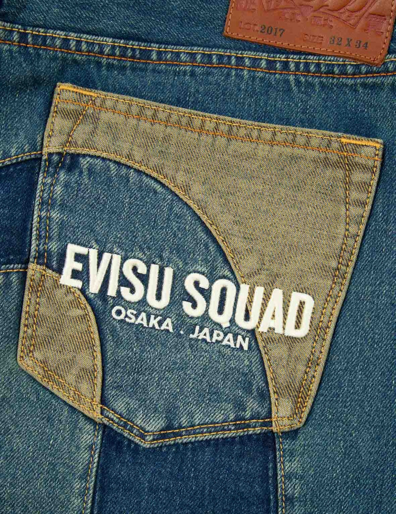 DECONSTRUCTION FABRIC BLOCKING DAICOCK CARROT-FIT DENIM JEANS #2017 10