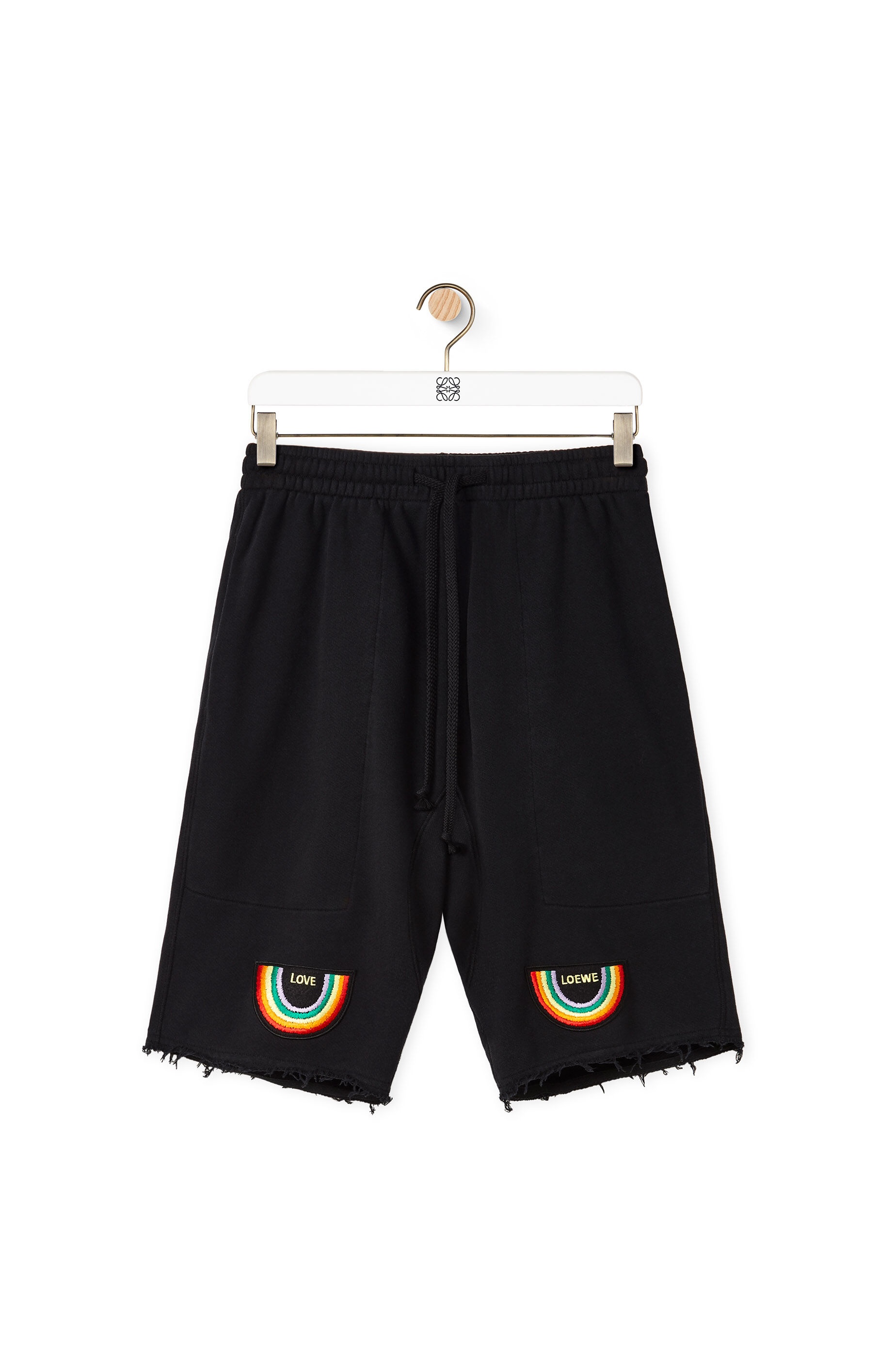 Rainbow patch shorts in cotton - 1