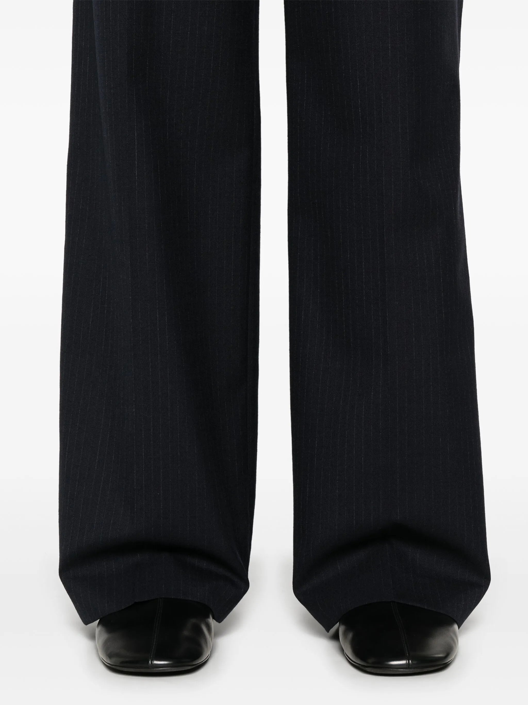 Pinstripe Straight-leg Trousers - 5