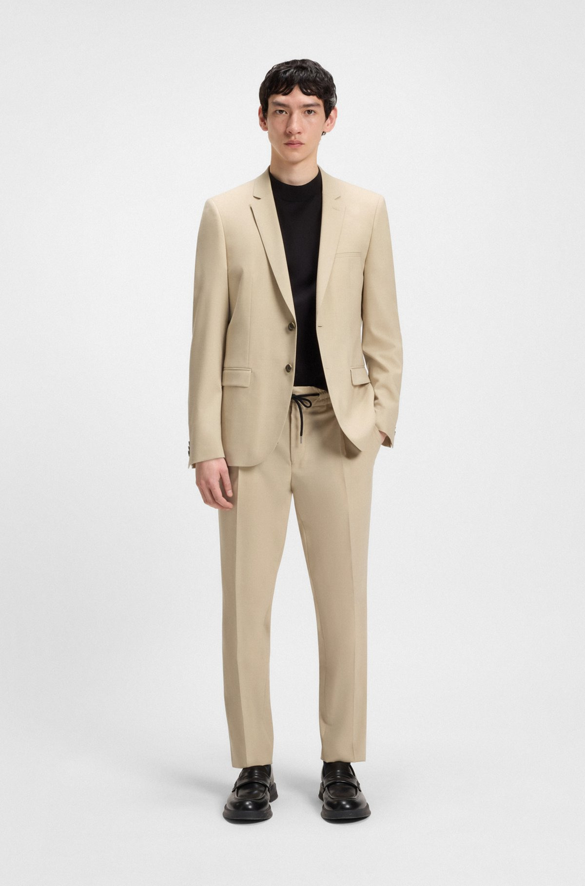 EXTRA-SLIM-FIT BLAZER IN MOHAIR-LOOK DOBBY - 3