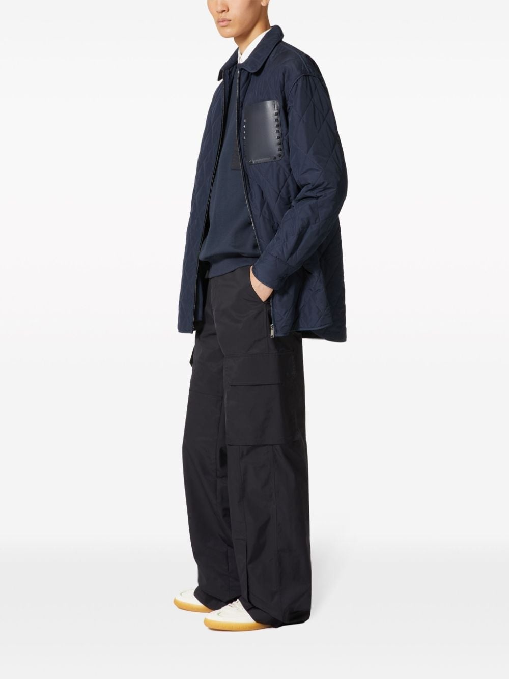 Rockstud Untitled quilted shirt jacket - 2