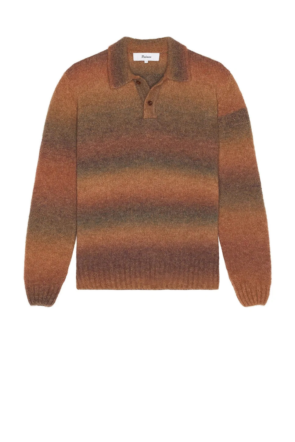 Alpaca Long Sleeve Knit Polo - 1