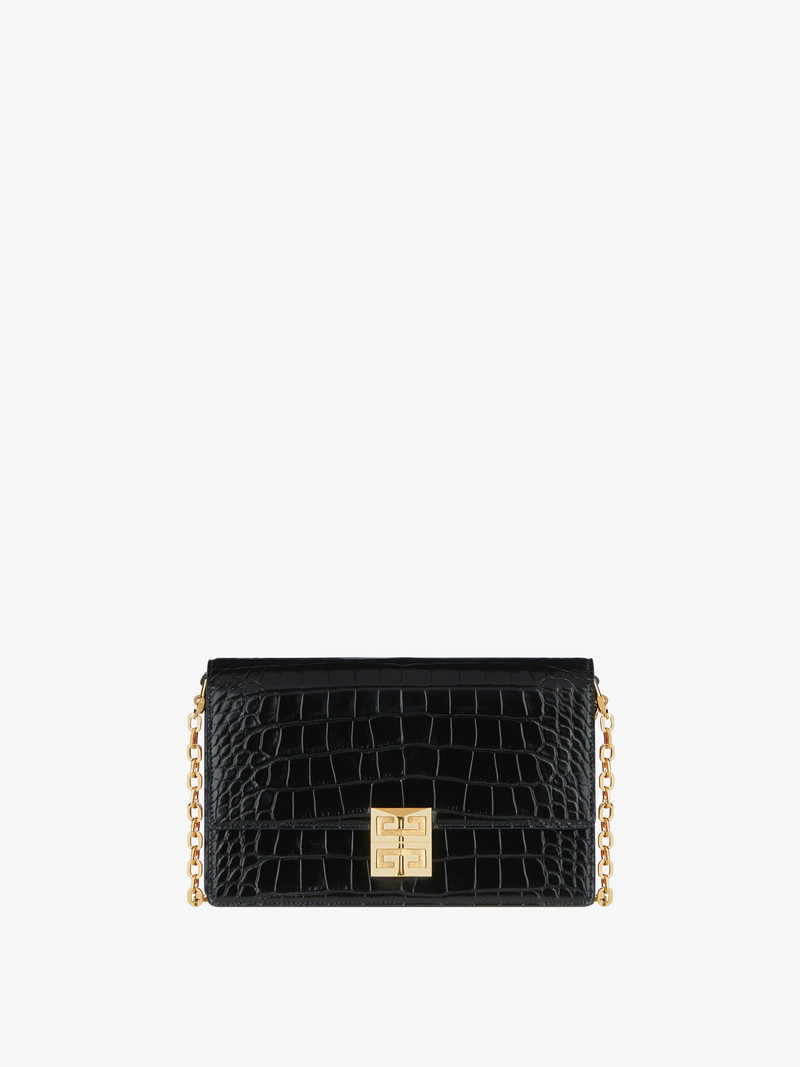 MEDIUM 4G BAG IN ALLIGATOR WITH CHAIN 1